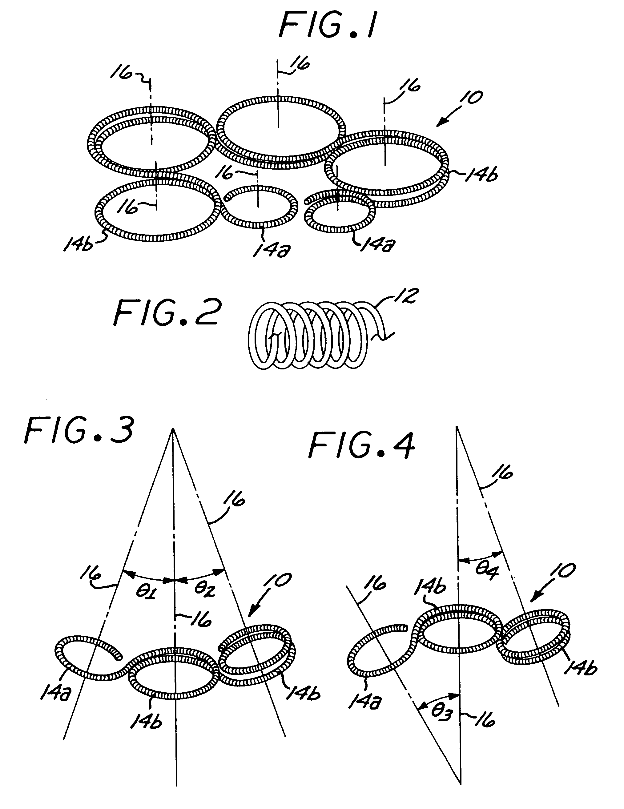 Microcoil vaso-occlusive device with multi-axis secondary configuration