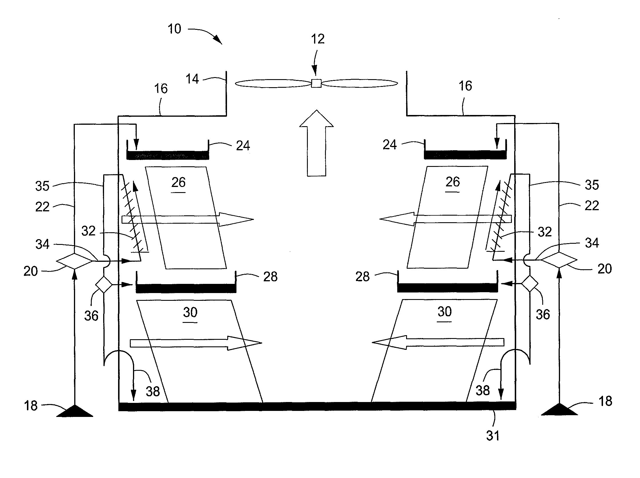 Wet/dry cooling tower and method