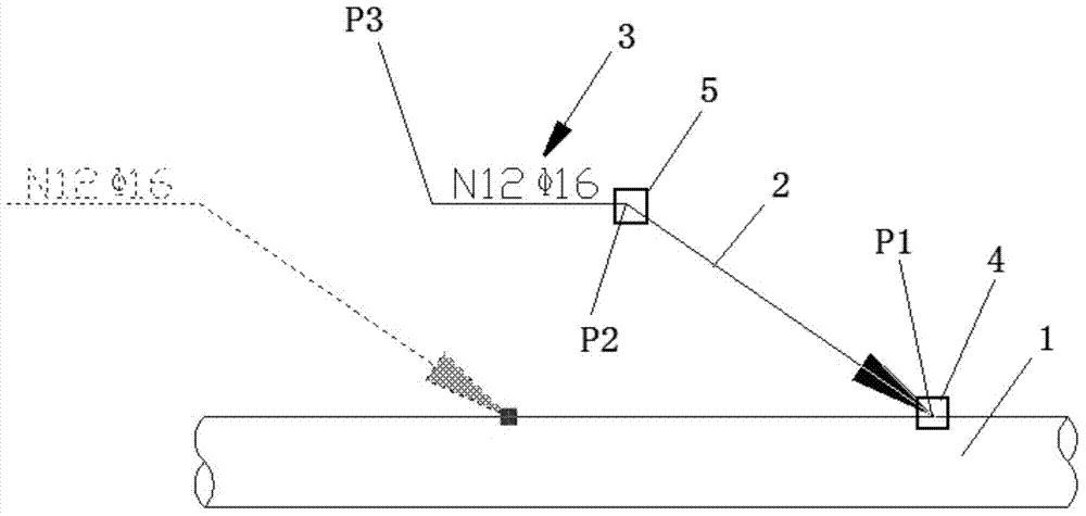 Adsorption intelligent information labeling method and device for CAD system