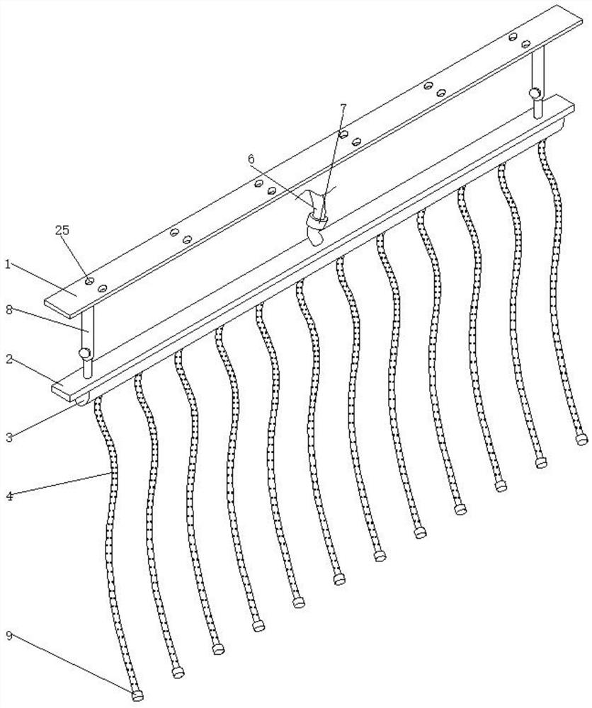 Sprinkling irrigation equipment for greenhouse fruit and vegetable planting