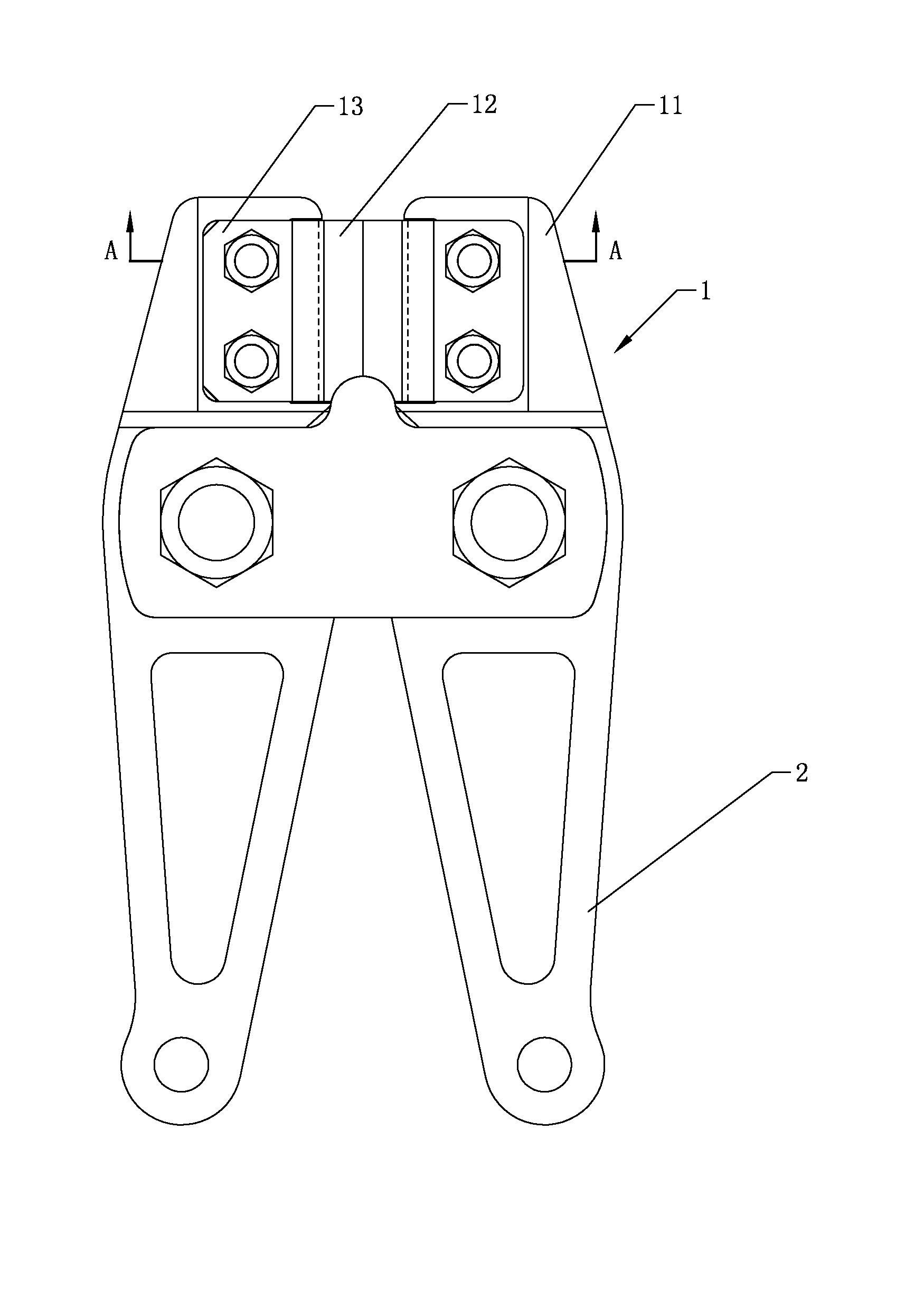 Bolt clipper with replaceable cutting edge