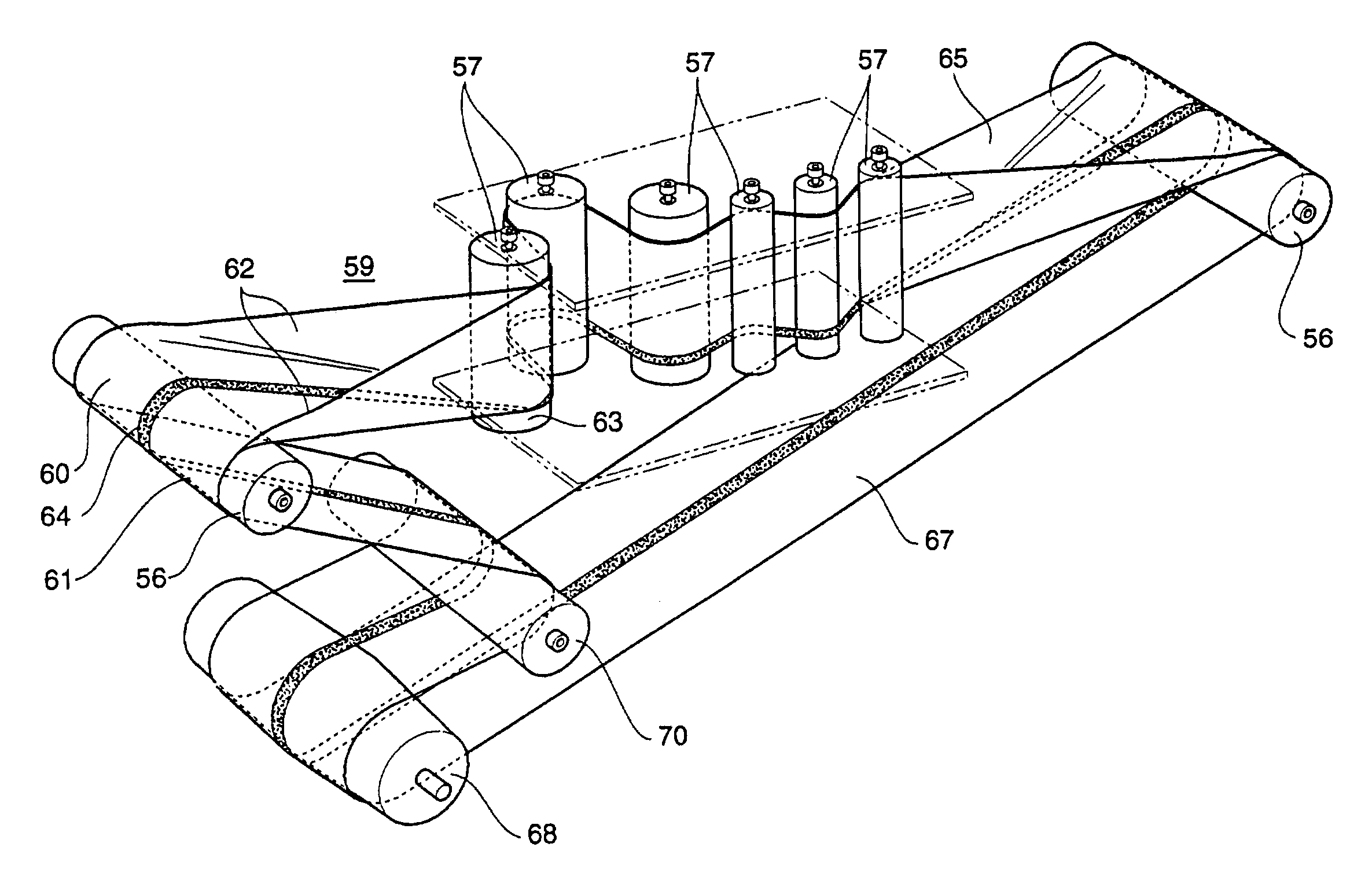 Folding belt filter