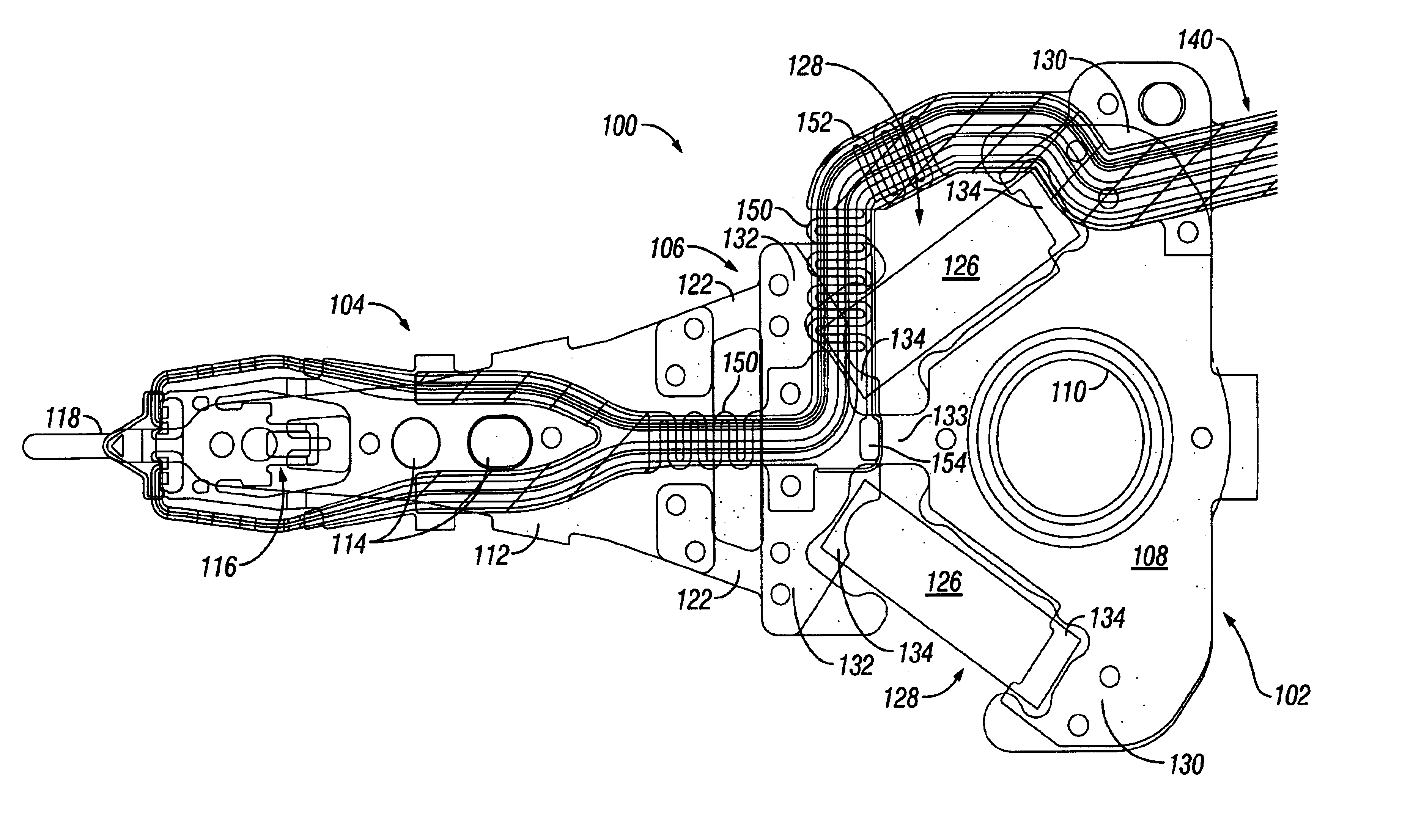 Dual stage suspension with PZT actuators arranged to improve actuation in suspensions of short length