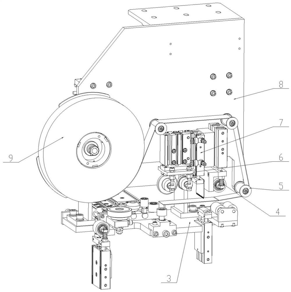 Solar battery double glass component tape first positioning automatic edge device and its edge process