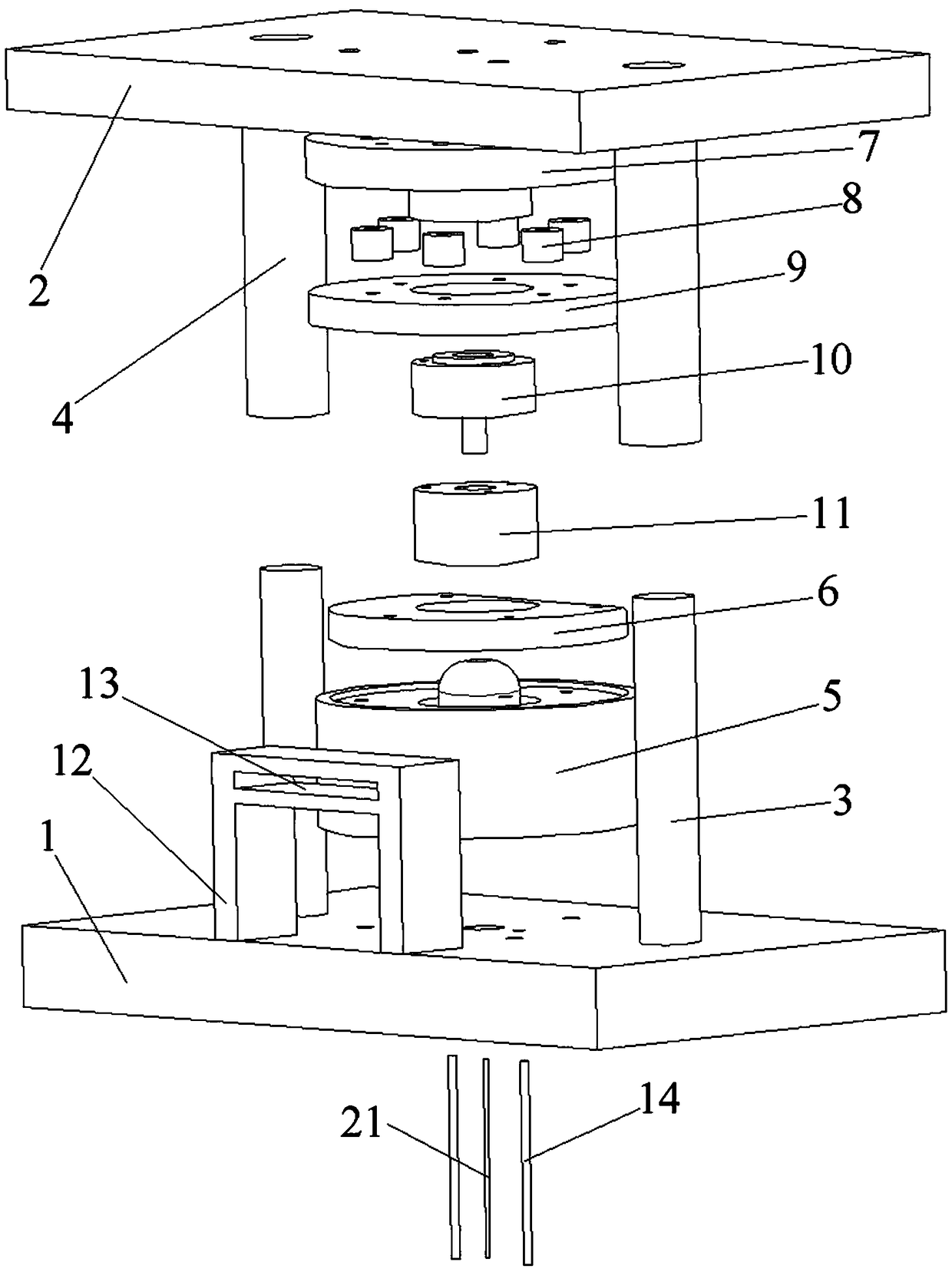 Anchor cable pressure bowl composite mould