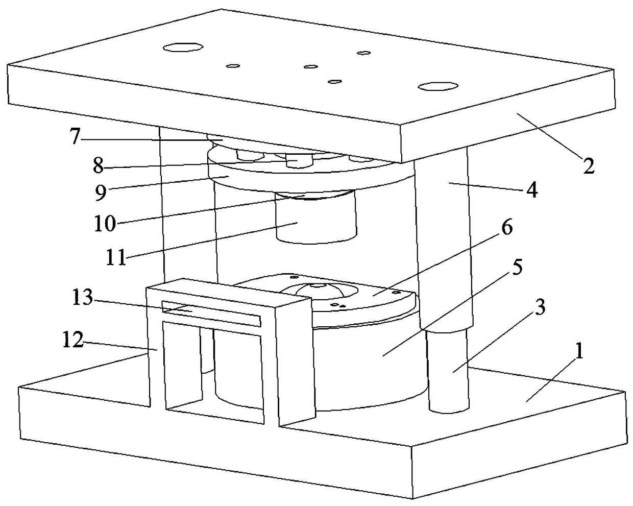 Anchor cable pressure bowl composite mould