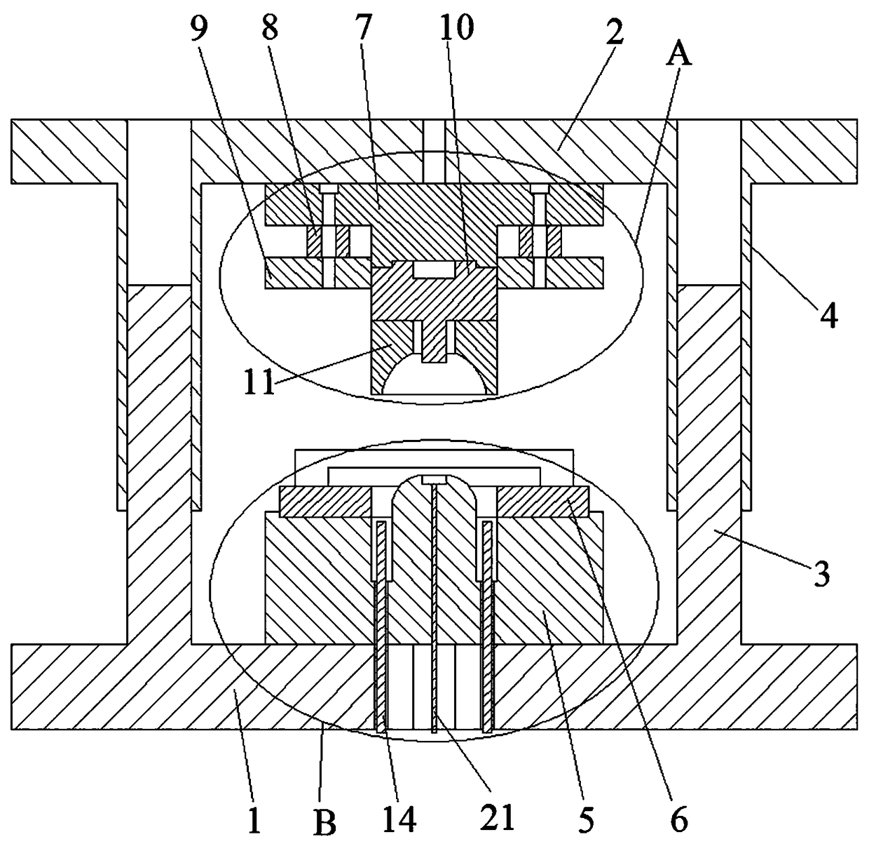 Anchor cable pressure bowl composite mould