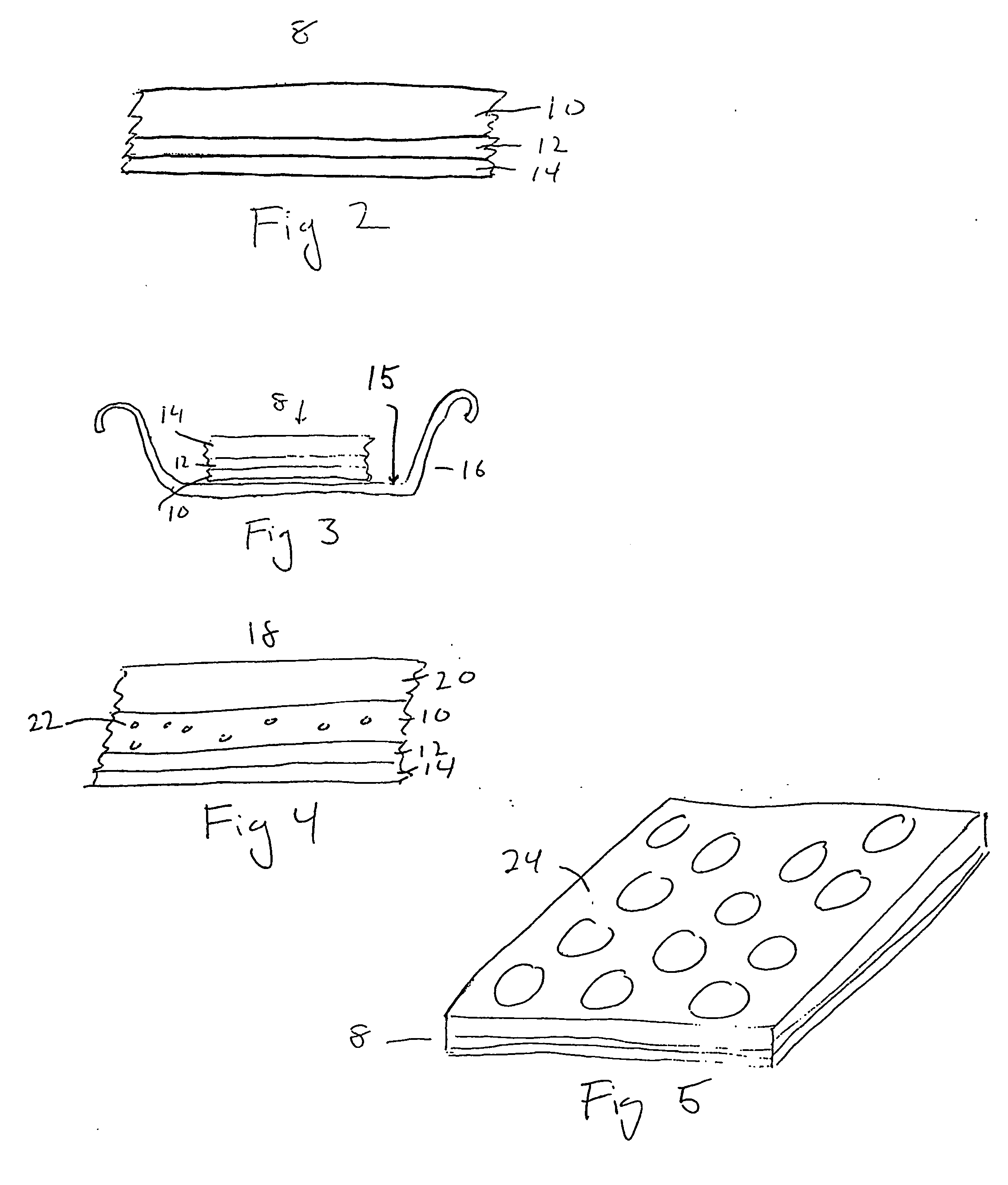 Unitary absorbent multilayered core