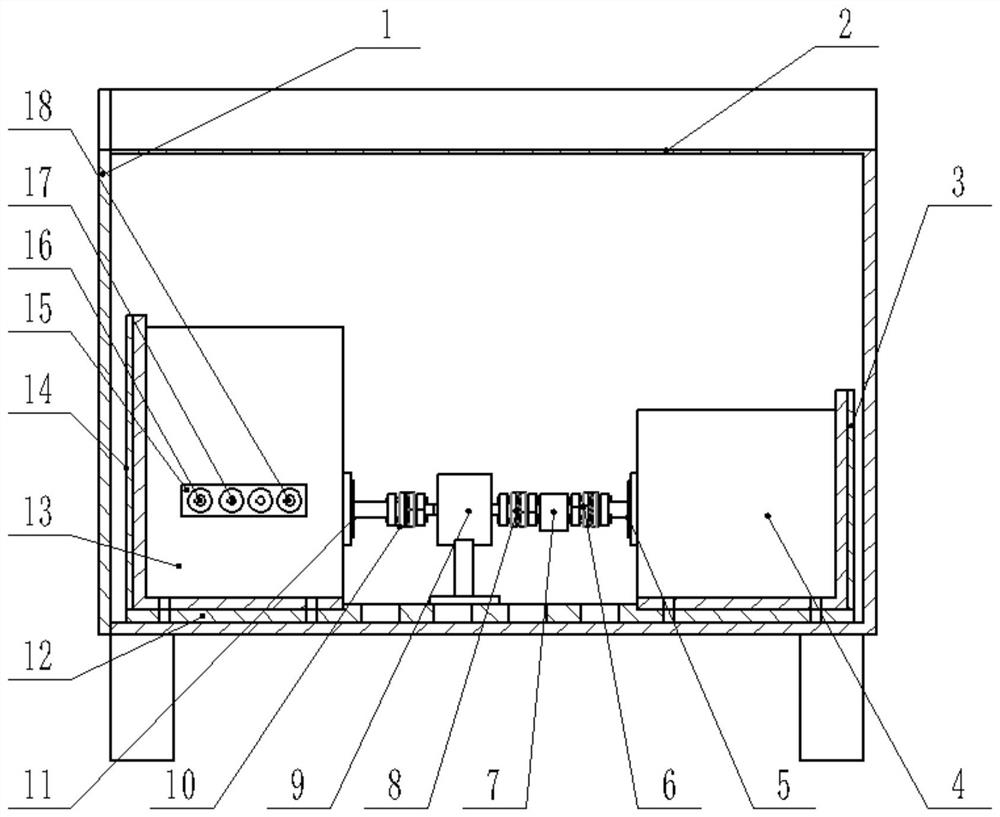 Friction experiment device in thermal vacuum environment