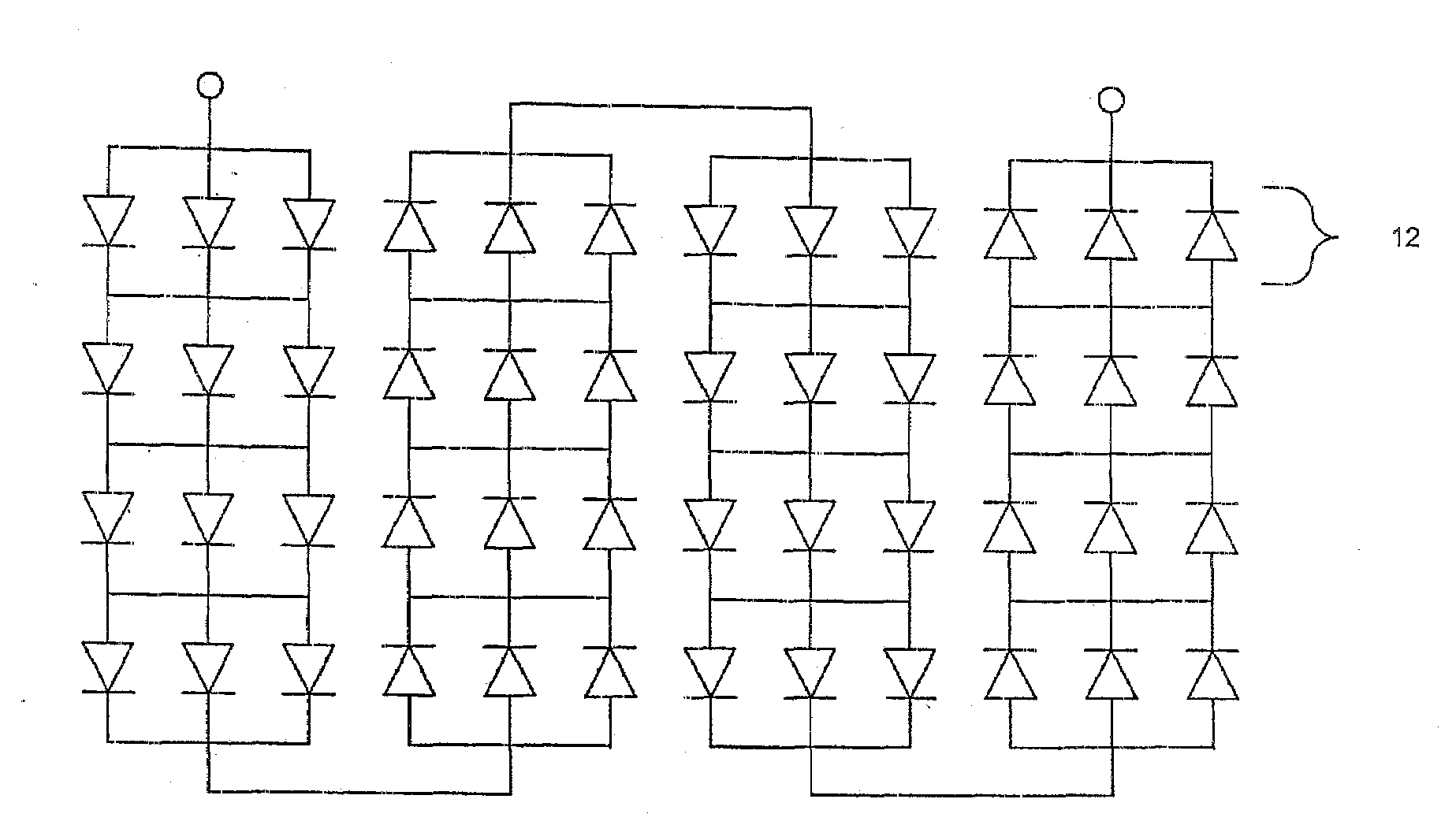 Fault tolerant light emitters, systems incorporating fault tolerant light emitters and methods of fabricating fault tolerant light emitters