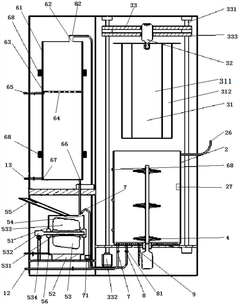 A polishing liquid circulating purification treatment device