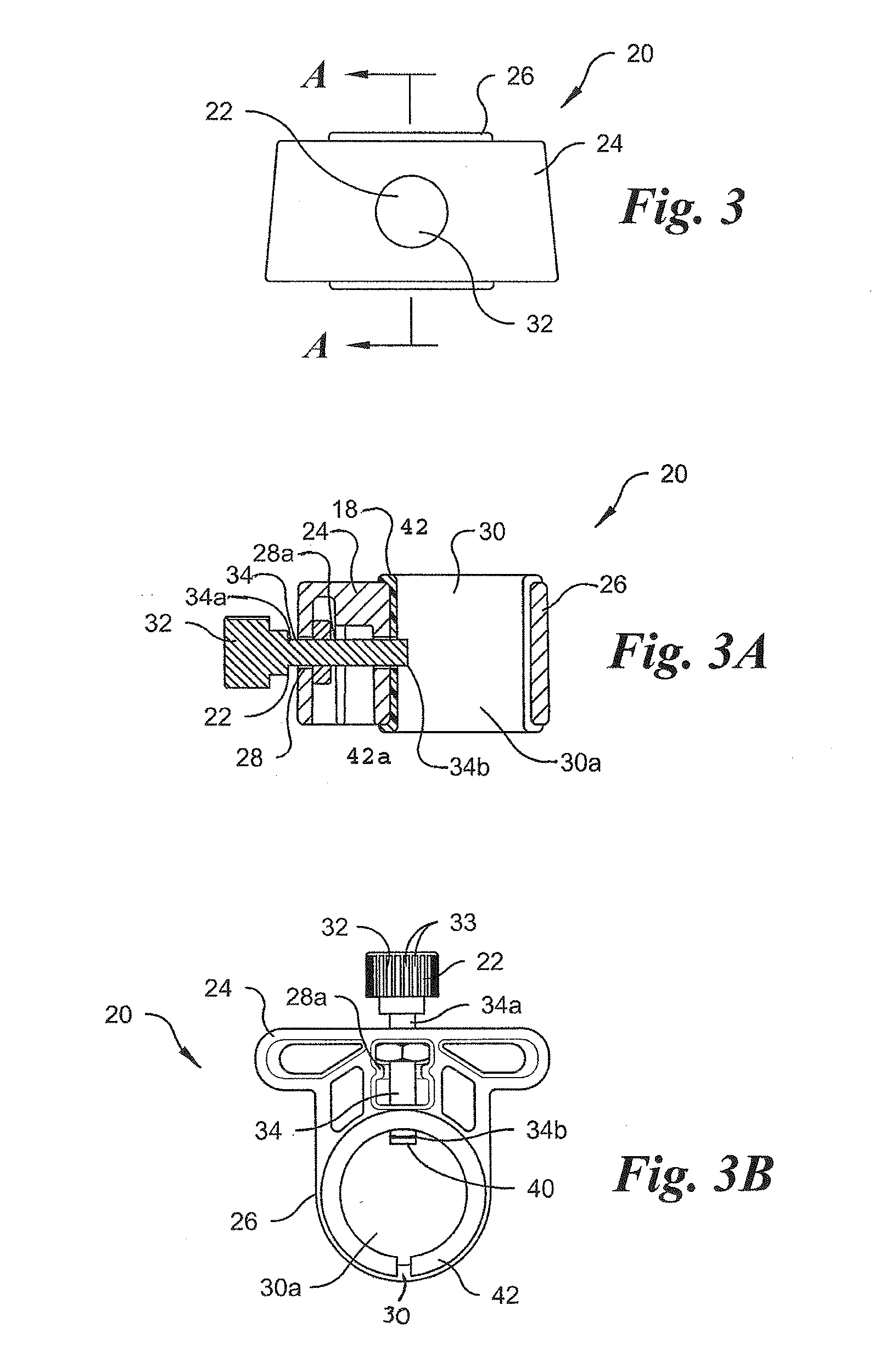 Adjustable pole caddy