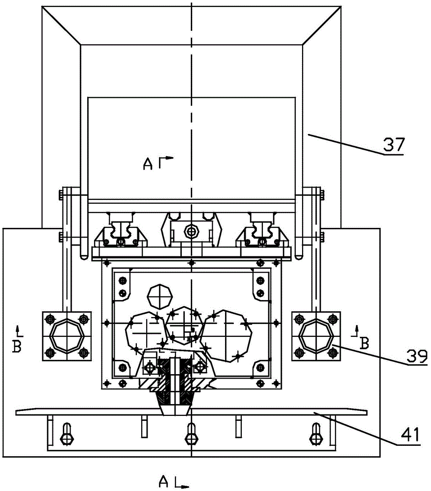 Woodworking square hole drilling machine and three-blade drill bit