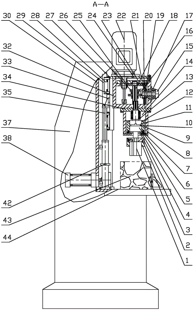 Woodworking square hole drilling machine and three-blade drill bit