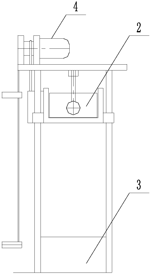 Drop test device and working method thereof