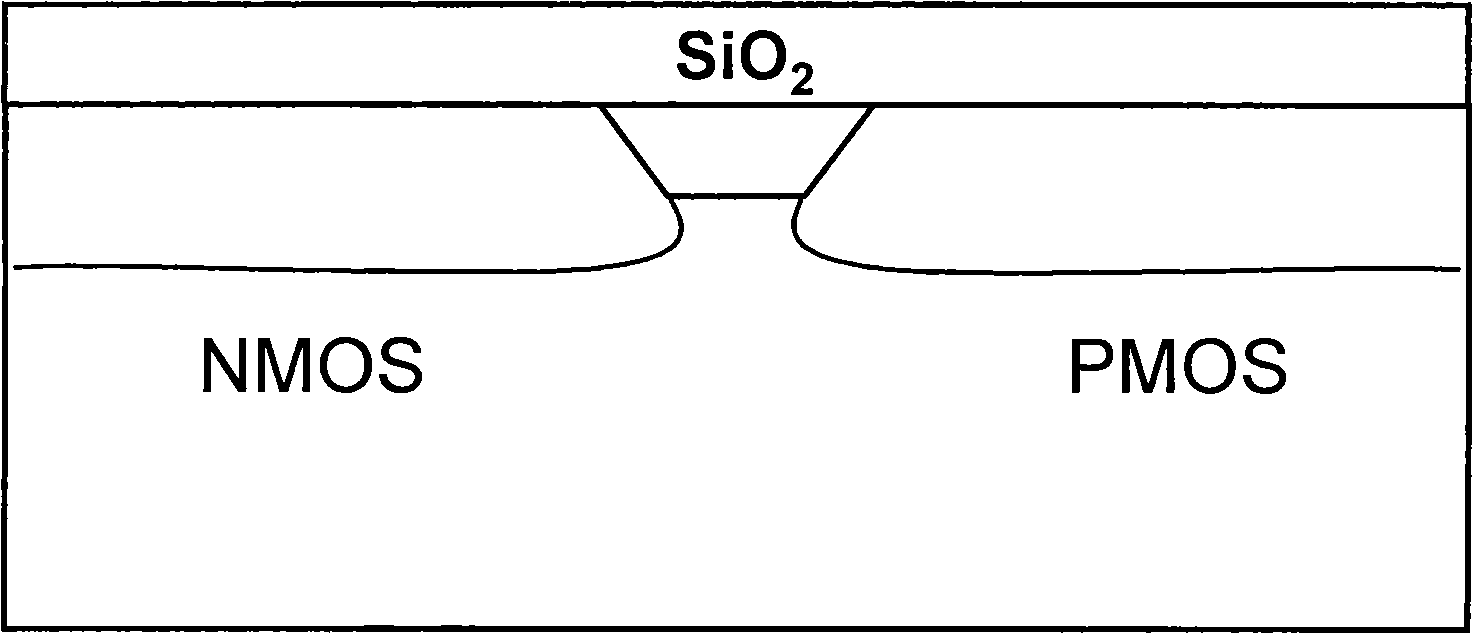 CMOS device metal grid and method for forming same