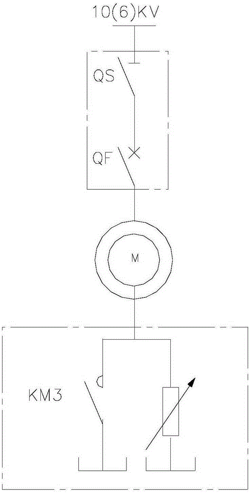 High-voltage winding type motor brush lifting control system and method