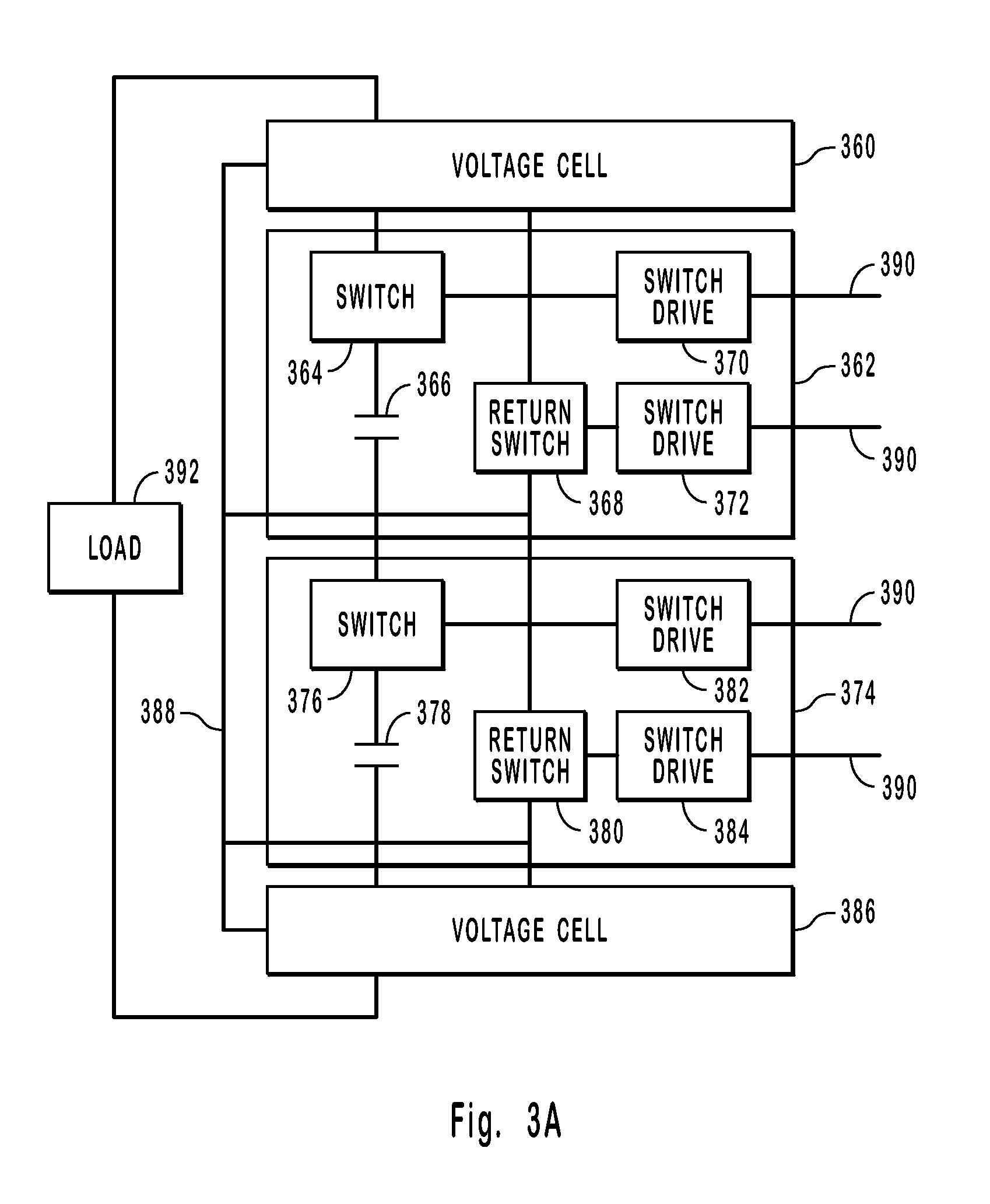 High voltage pulsed power supply using solid state switches with droop compensation