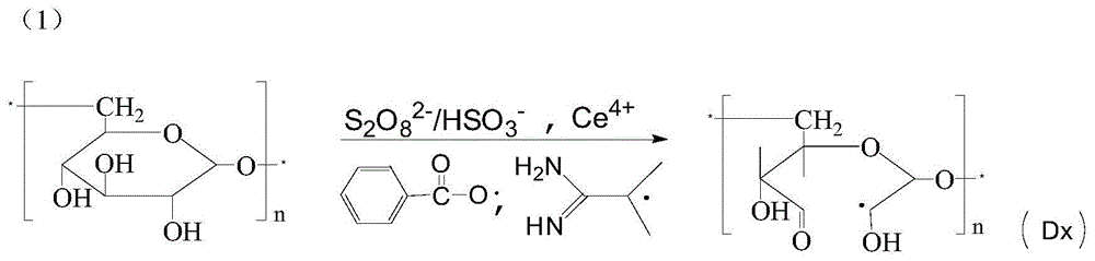 A kind of graft copolymerization type cationic polysaccharide biological flocculant and preparation method thereof