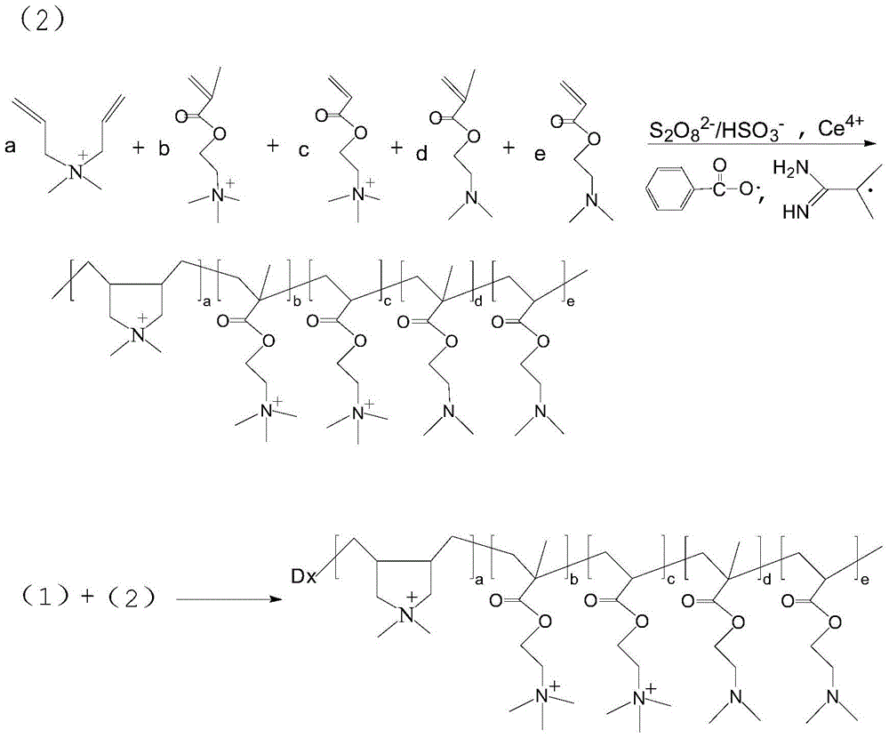 A kind of graft copolymerization type cationic polysaccharide biological flocculant and preparation method thereof