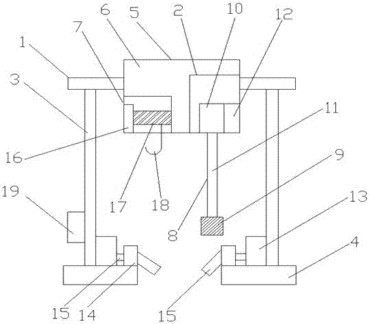 Gantry crane with sweeping device