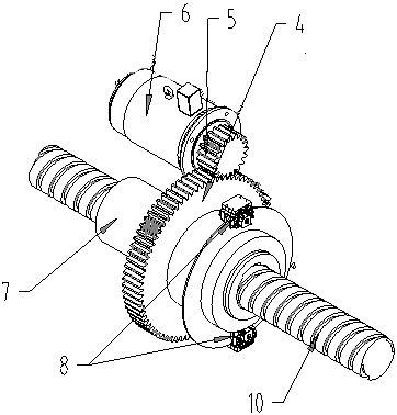 Device and method for achieving reciprocating motion of fracturing pump through rotation of lead screw nut