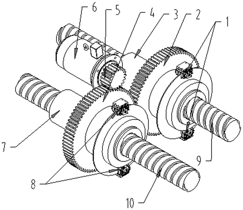 Device and method for achieving reciprocating motion of fracturing pump through rotation of lead screw nut