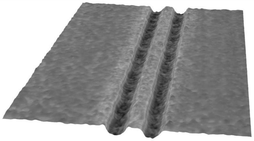 Solar cell grid line laser-induced printing method based on silicon wafer double-groove structure