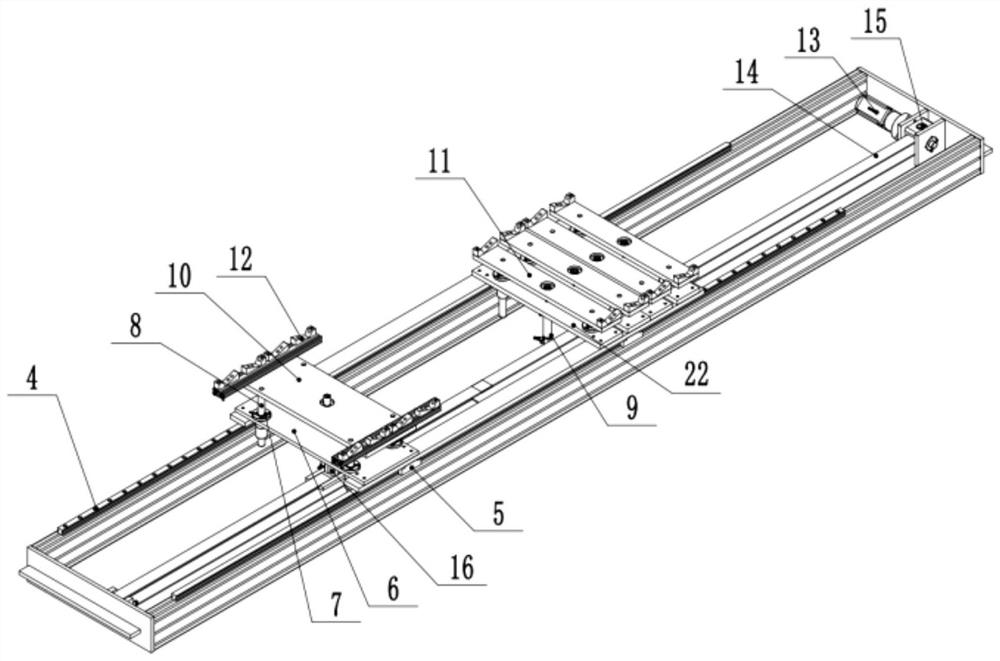 A double-loading transfer and separation frame feeding device and feeding method thereof