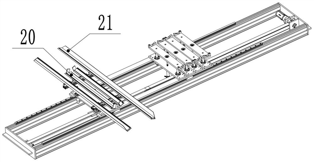 A double-loading transfer and separation frame feeding device and feeding method thereof