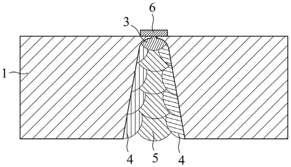 Welding process for overhead welding of plate