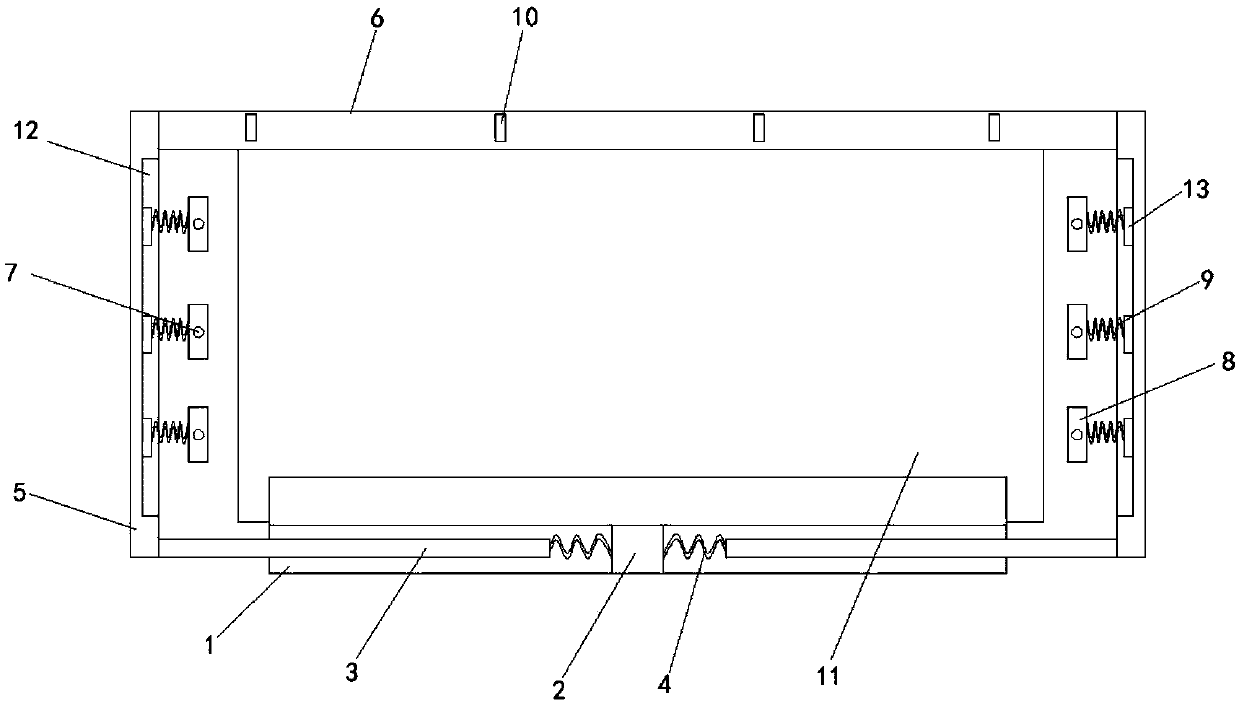 Bolt hanging type support of car shell paint detecting module