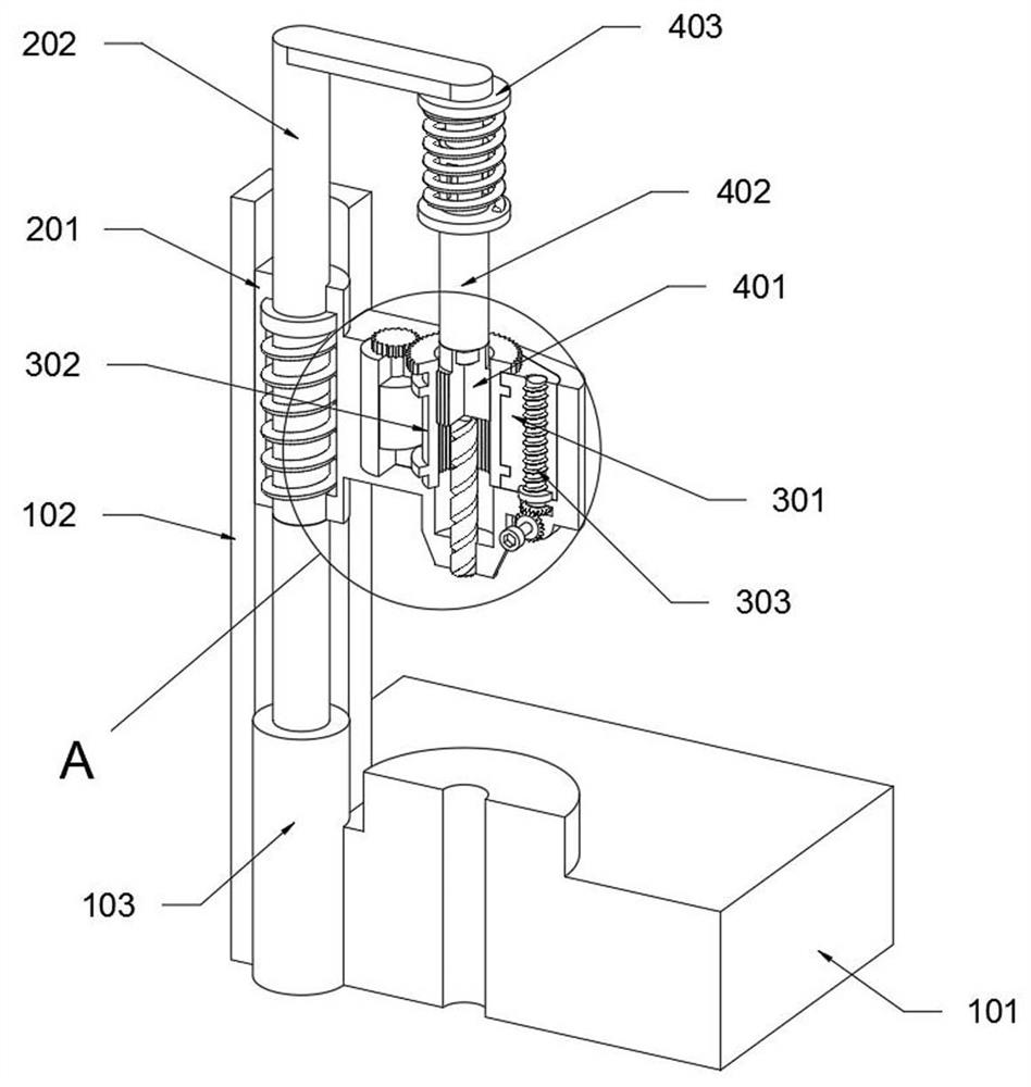 Drilling depth positioning device for machining