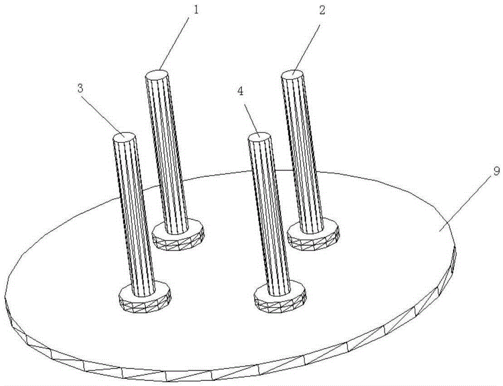 Left-handed and right-handed double circular polarized wide beam antenna