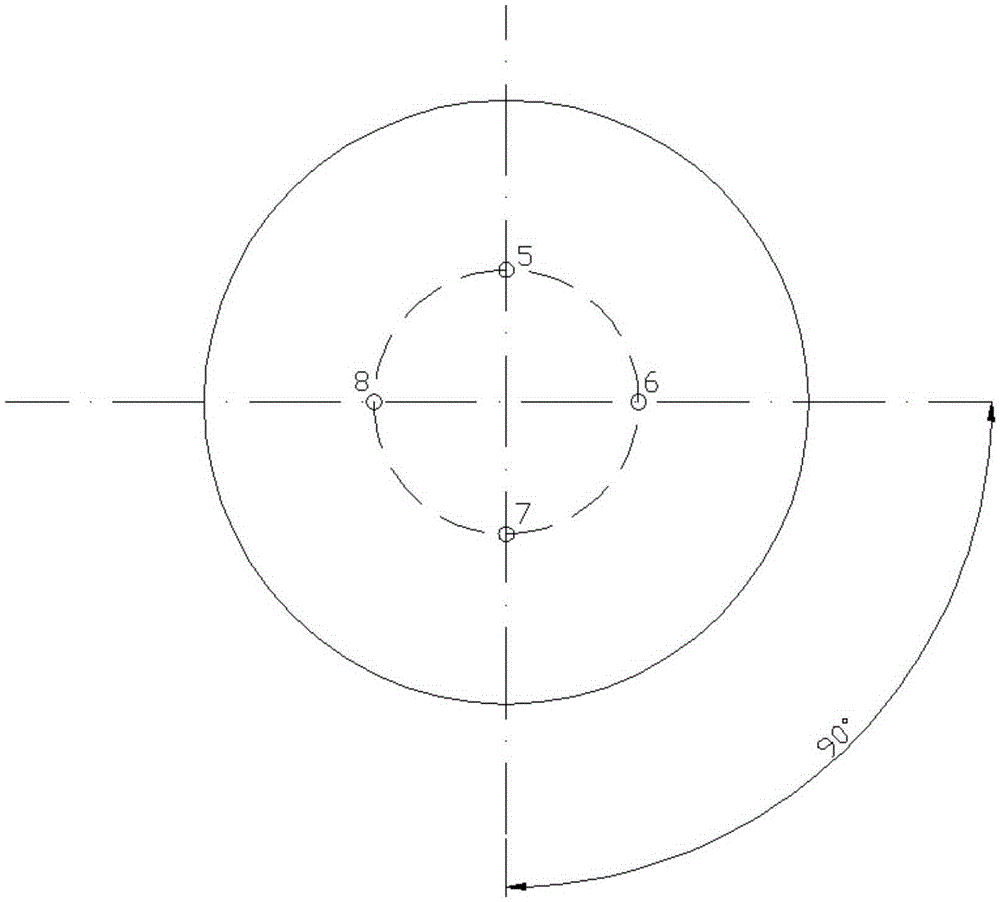 Left-handed and right-handed double circular polarized wide beam antenna