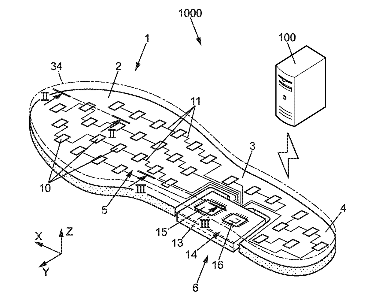 Insoles for Insertion into an Article of Footwear and System for Monitoring a Foot Pressure