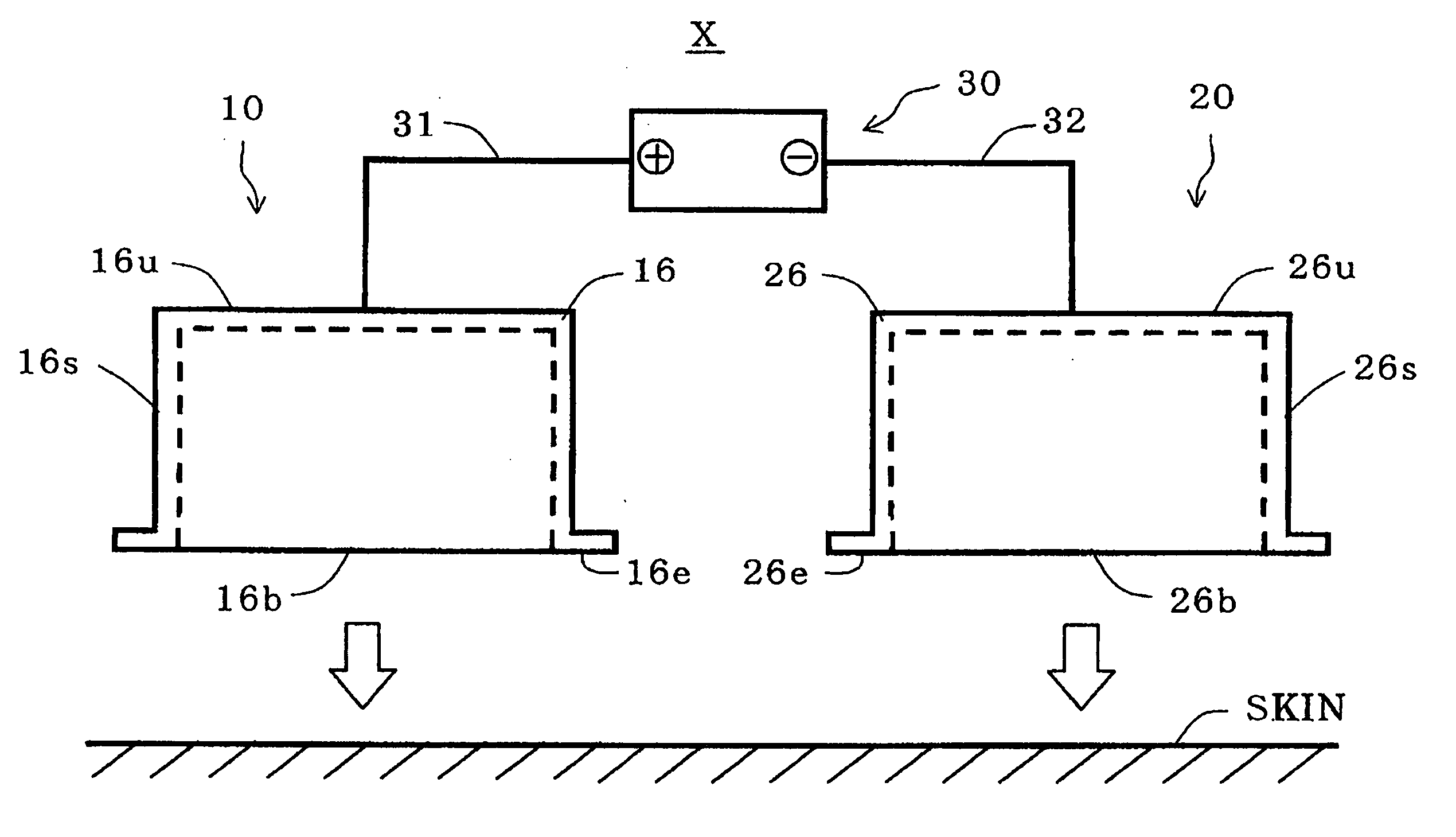 Iontophoresis device