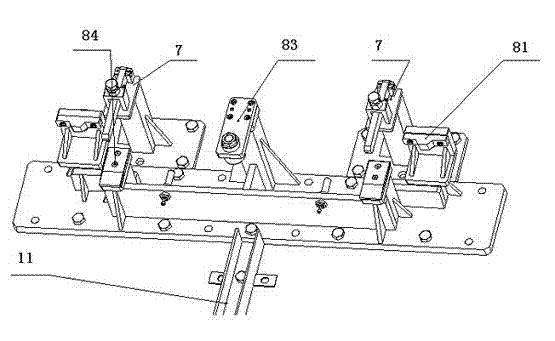 Quick change device of engine test bed