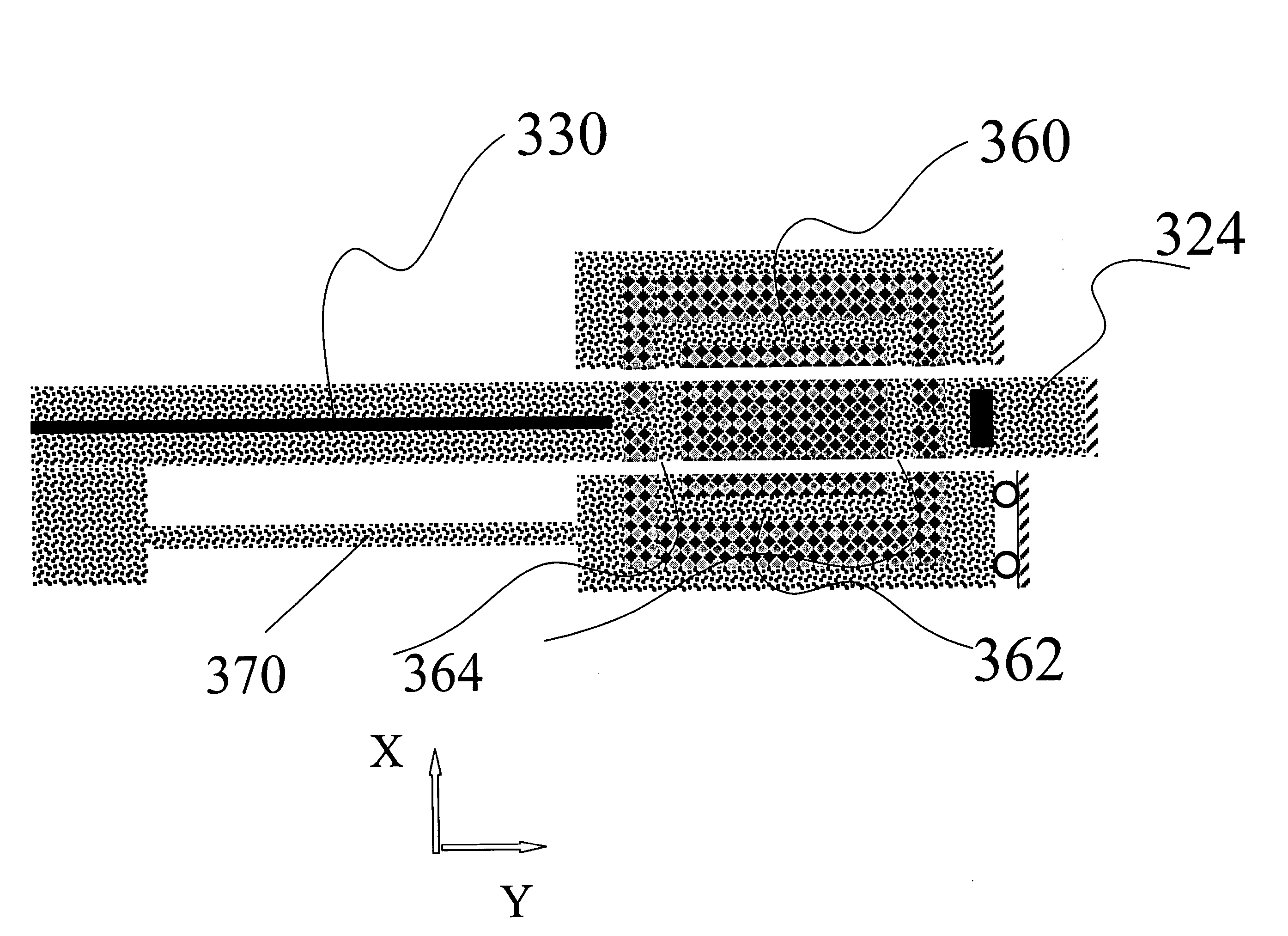 Displacement sensor based on photonic crystal waveguides