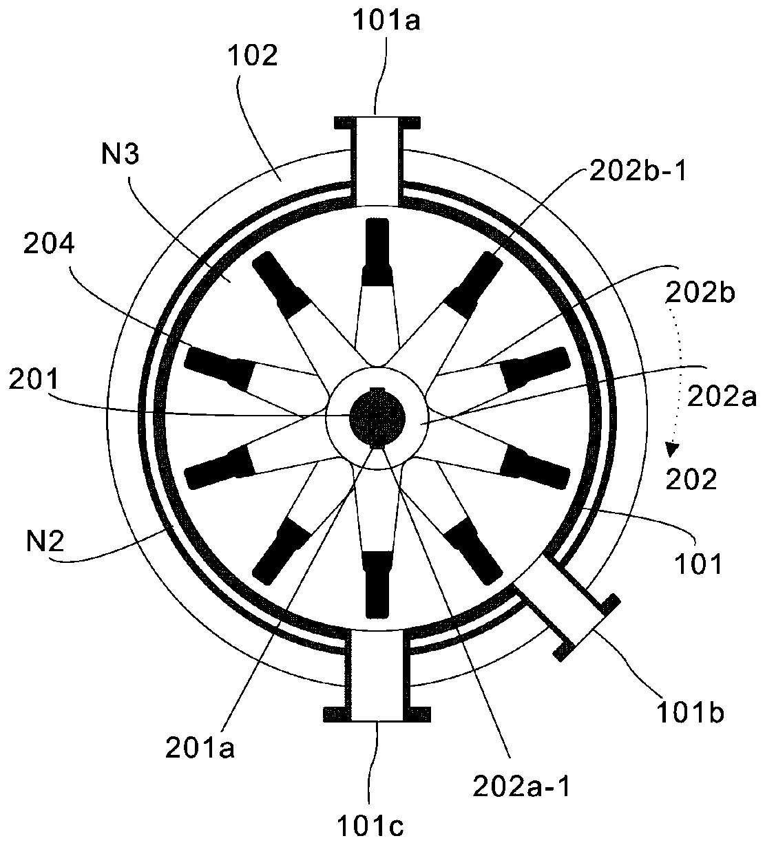 Oil sludge treatment device and system