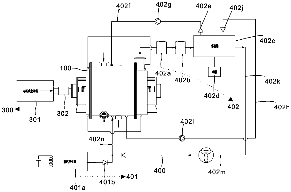 Oil sludge treatment device and system