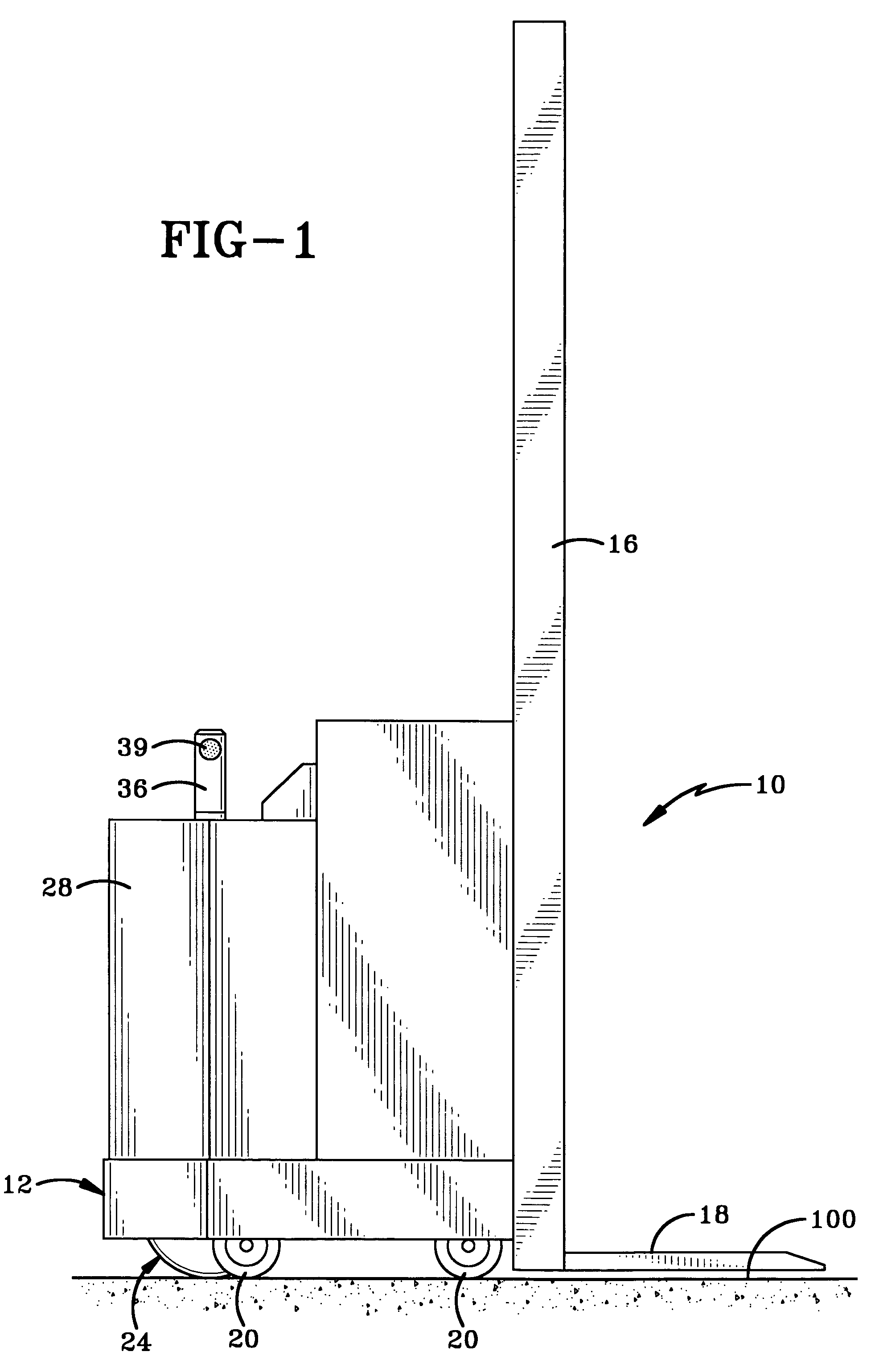 Material handling lift vehicle and suspension system for use therewith