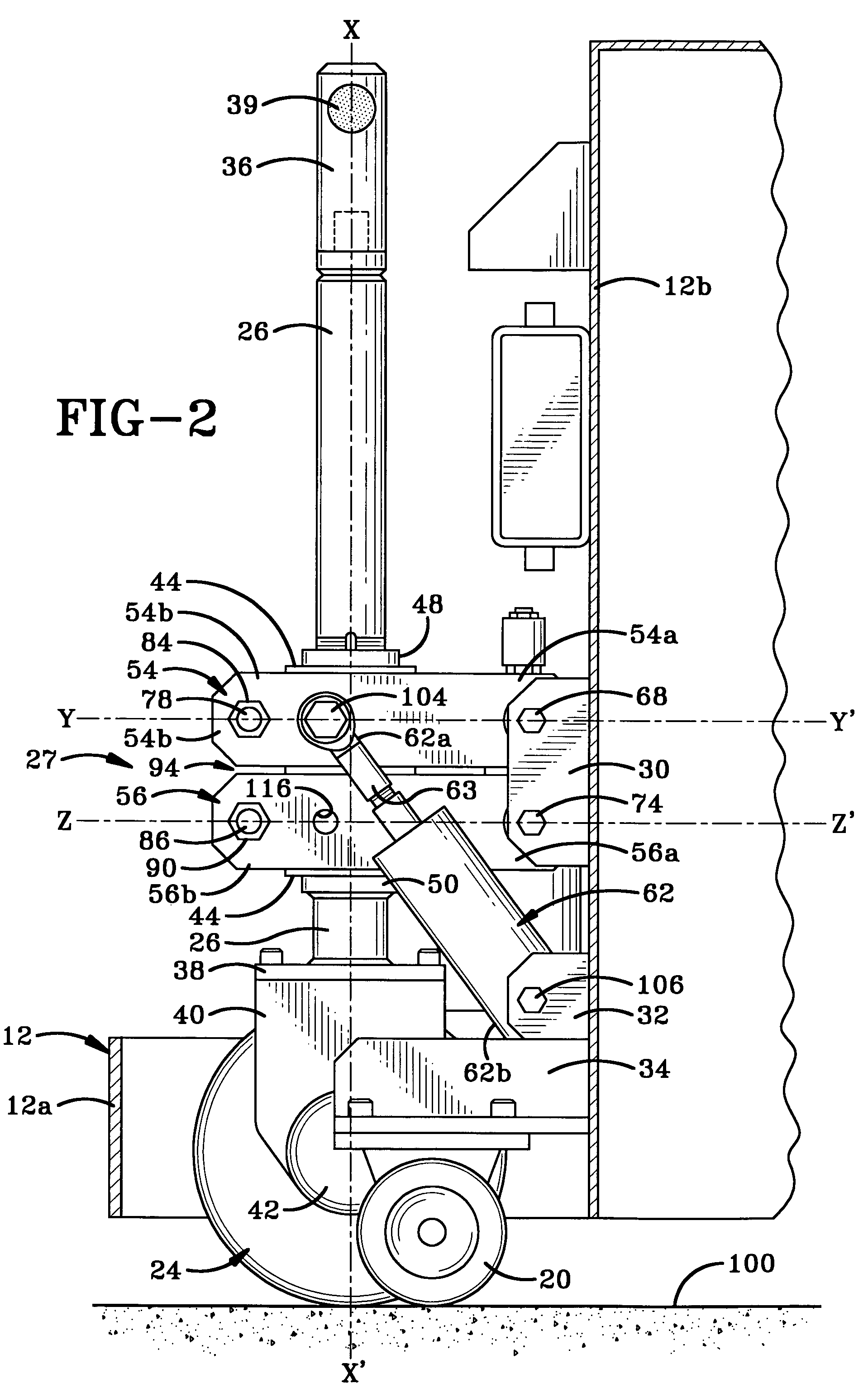 Material handling lift vehicle and suspension system for use therewith