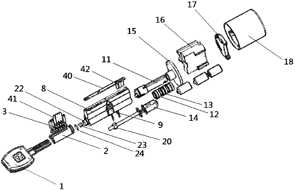 Separating-connecting type safety anti-theft lock