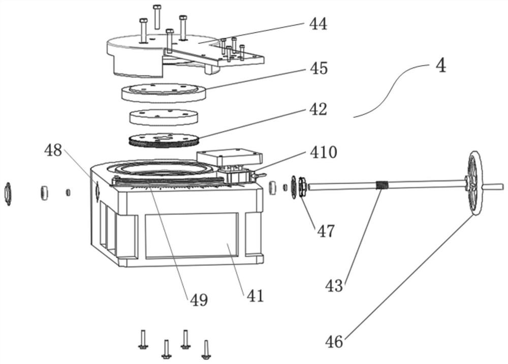 Power enclosed small angle intersecting shaft gear test bench