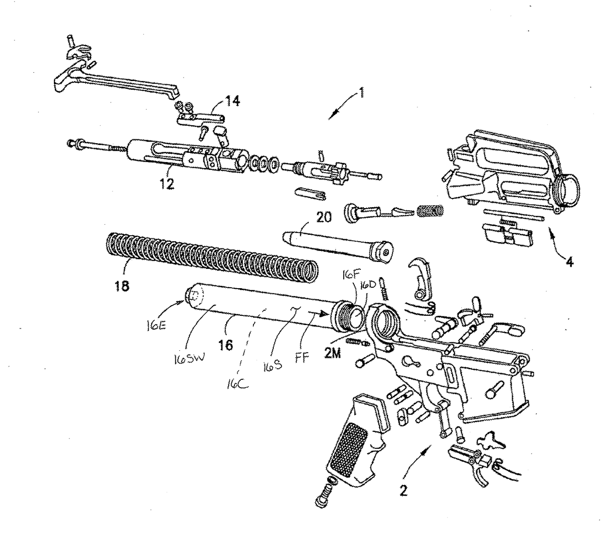 Firearm and firearm buffer assembly