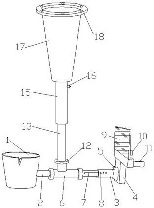 Casting liquid transfer crucible with multiple adjustment degrees of freedom