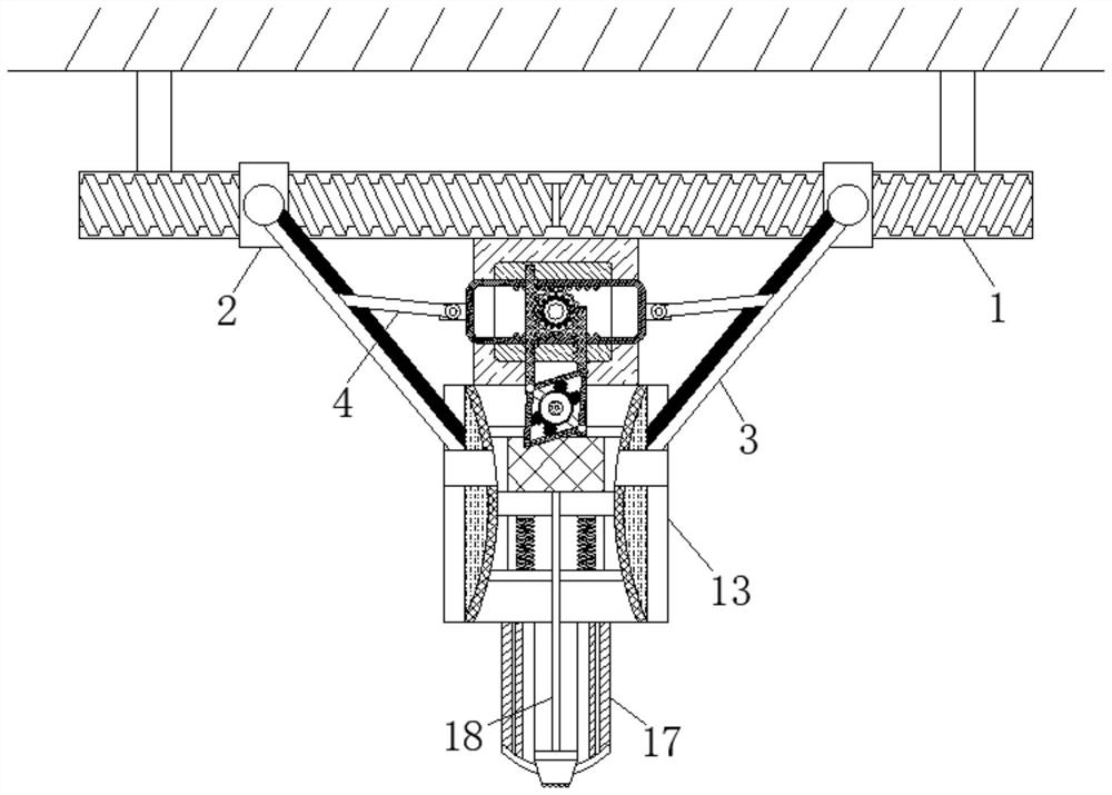 A mobile phone inner screen clamping device based on gas suction