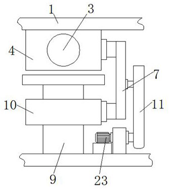 Die changing trolley with die anti-deviation mechanism