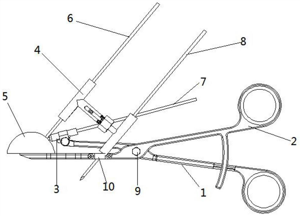 A kind of humeral head reduction and holding forceps